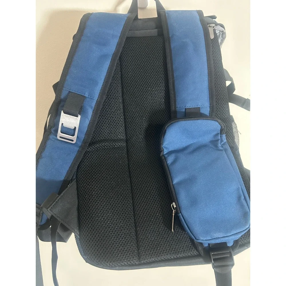 Mier Insulated Cooler Backpack Leakproof Large Hiking Picnic Bag Blue Black